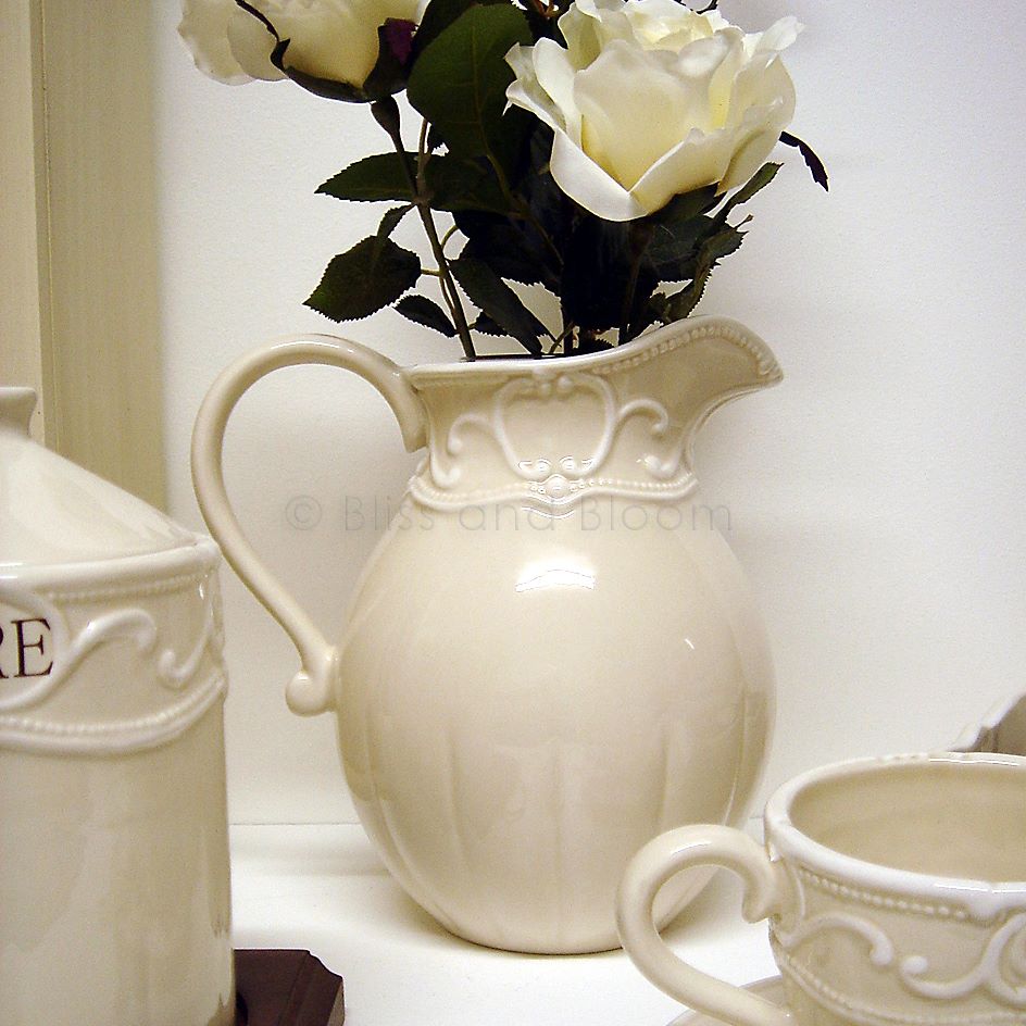 French cream jug/pitcher/vase Bliss and Bloom